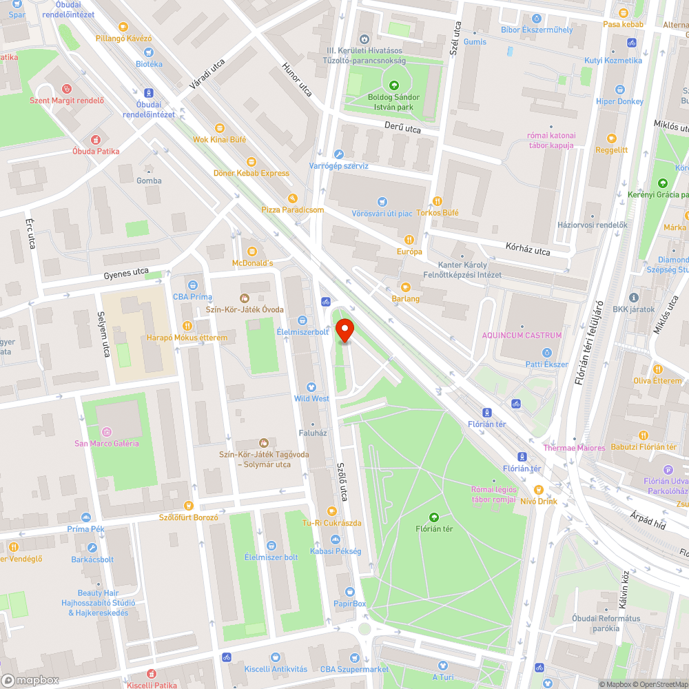 Tele a kuka a Flórián téren bejelentés helye