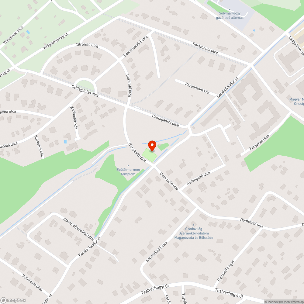 Graffiti bejelentés helye