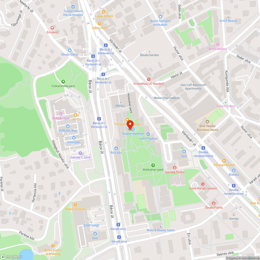 Rozsdásodó korlát a felújított Holdudvar parkban bejelentés helye