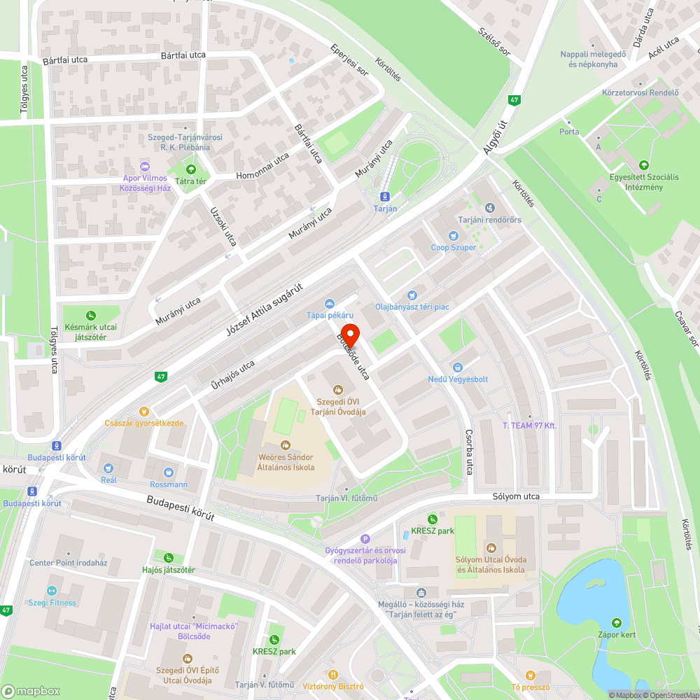 Óvoda előtt állandó sár bejelentés helye