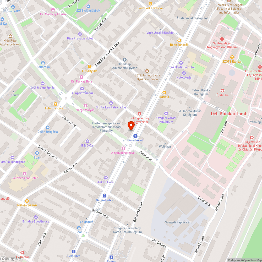 Graffitis közmű-szekrény bejelentés helye