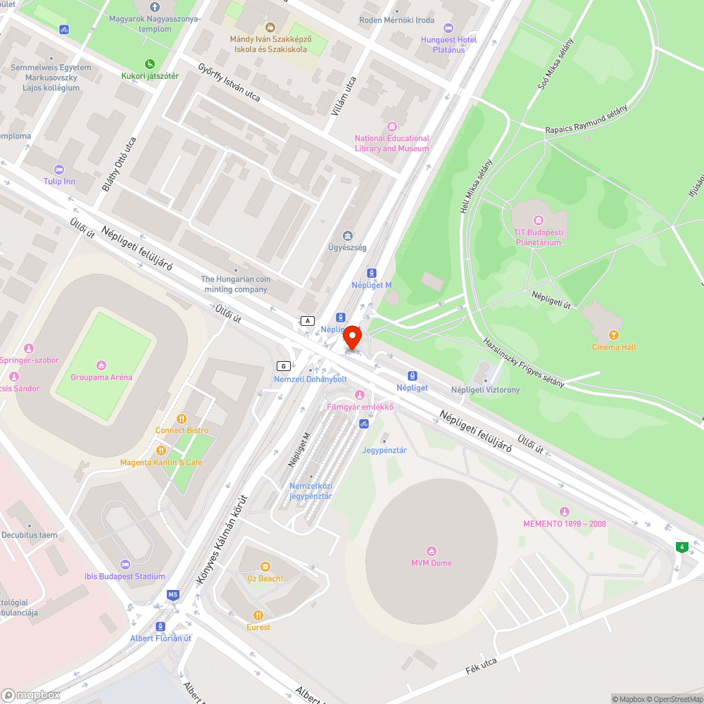 Az ideiglenes sarga savfelfestes lekopott bejelentés helye