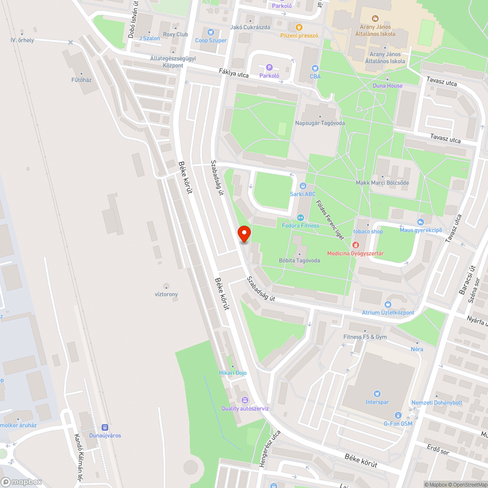 még jelöletlen bejelentés helye