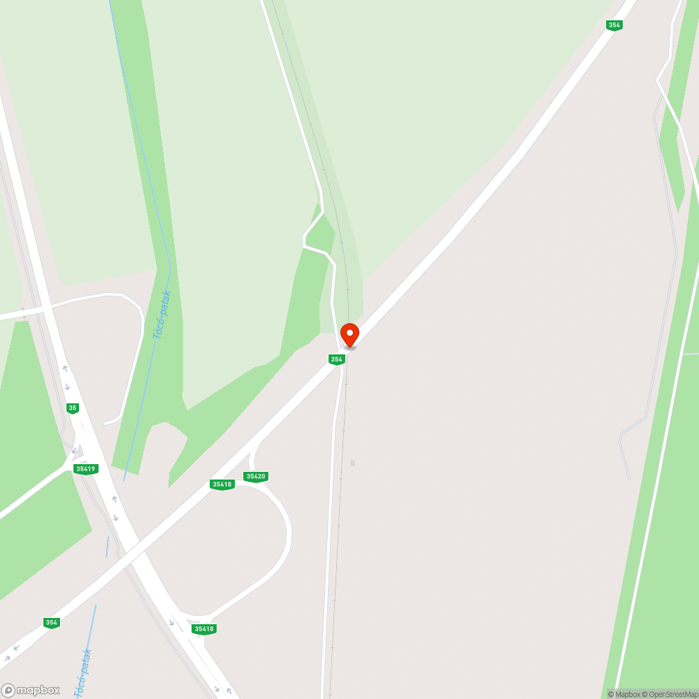 Elforgatott közlekedési tábla bejelentés helye