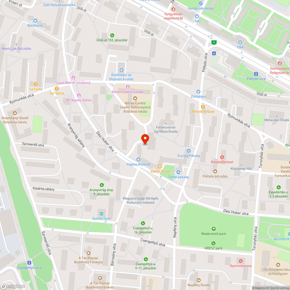 Nem világít bejelentés helye