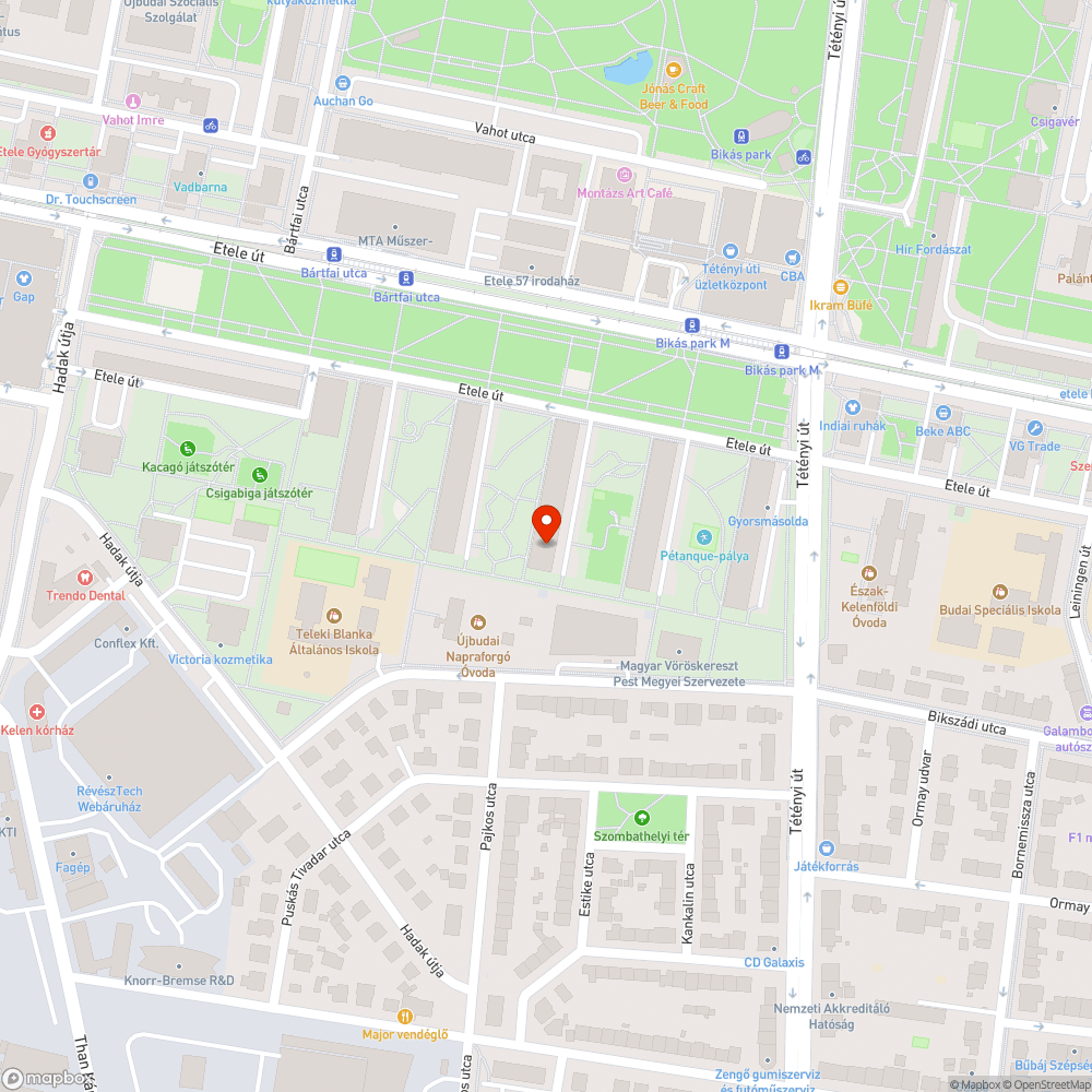 Etele 48/a járda parkoló lett bejelentés helye