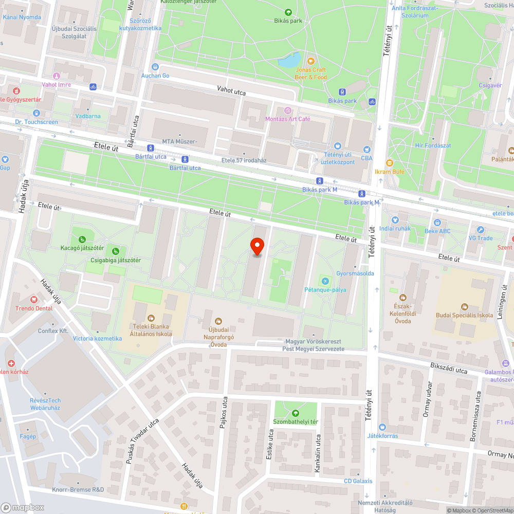 Parkolóhelyek elfoglalása bejelentés helye