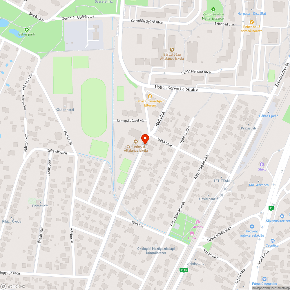 Iskola előtti közlekedési anomália bejelentés helye