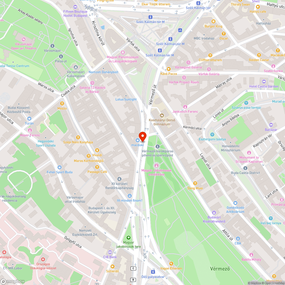 Kiégett villamoslámpa középső jelzése. bejelentés helye