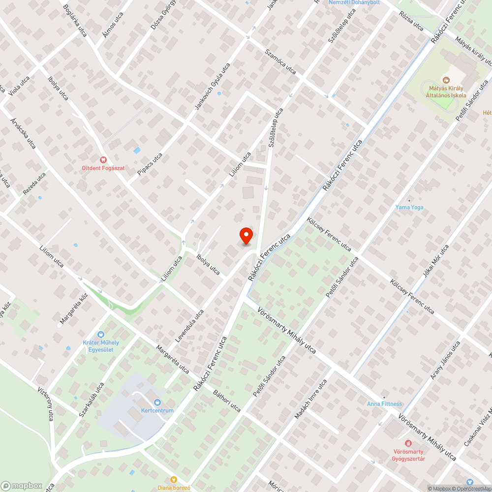 Egyre mélyülő kátyúk bejelentés helye