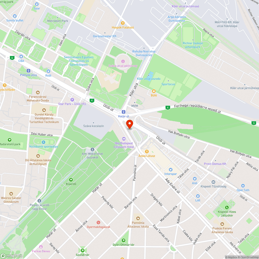 Megrongált kuka bejelentés helye