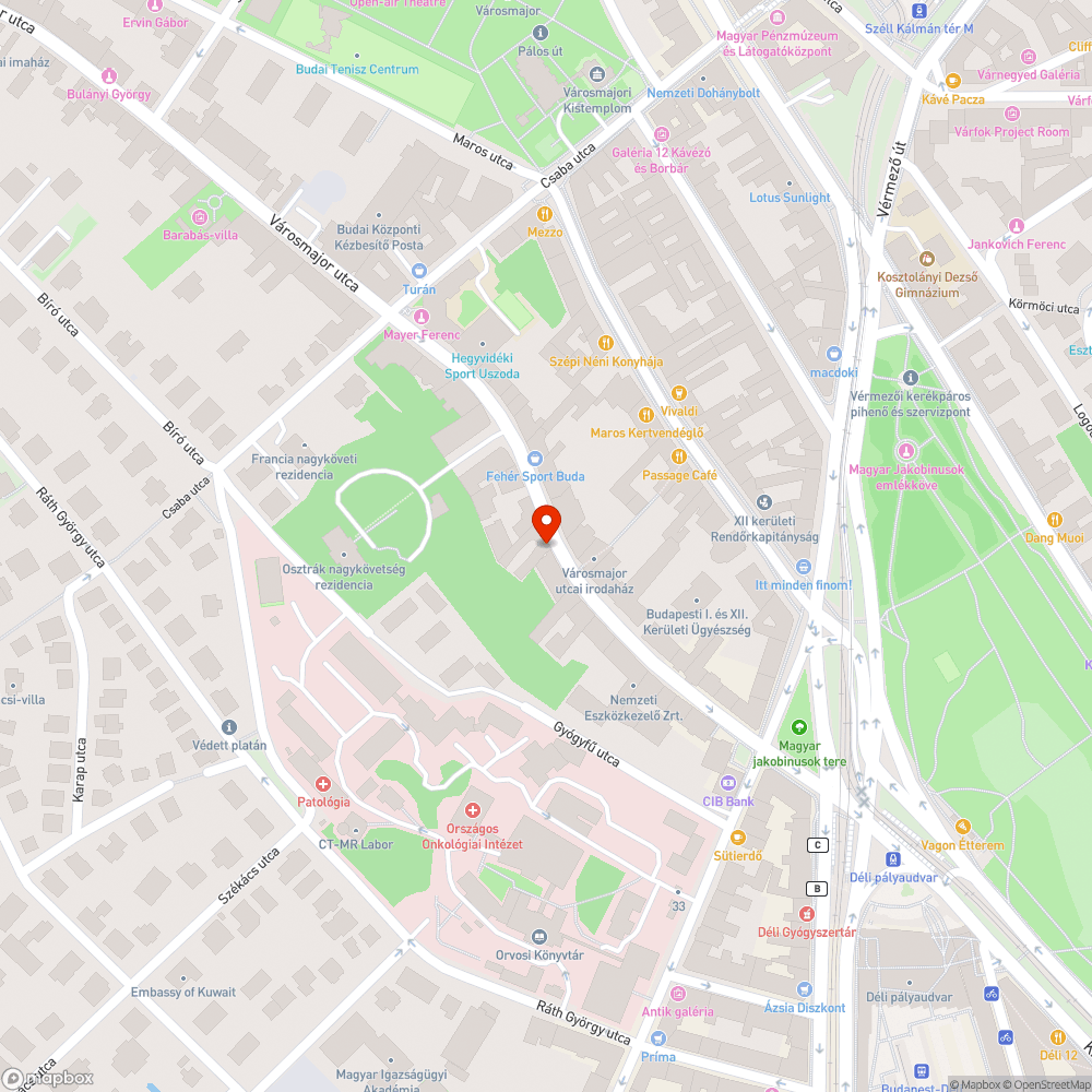 Indokolatlanul keskeny járda bejelentés helye