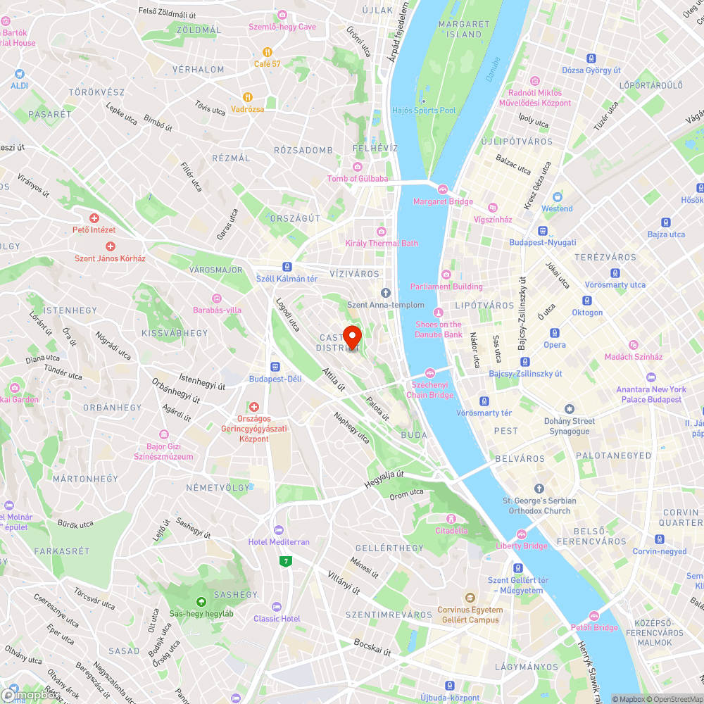 Lukas aknafedél a Várban 1 bejelentés helye