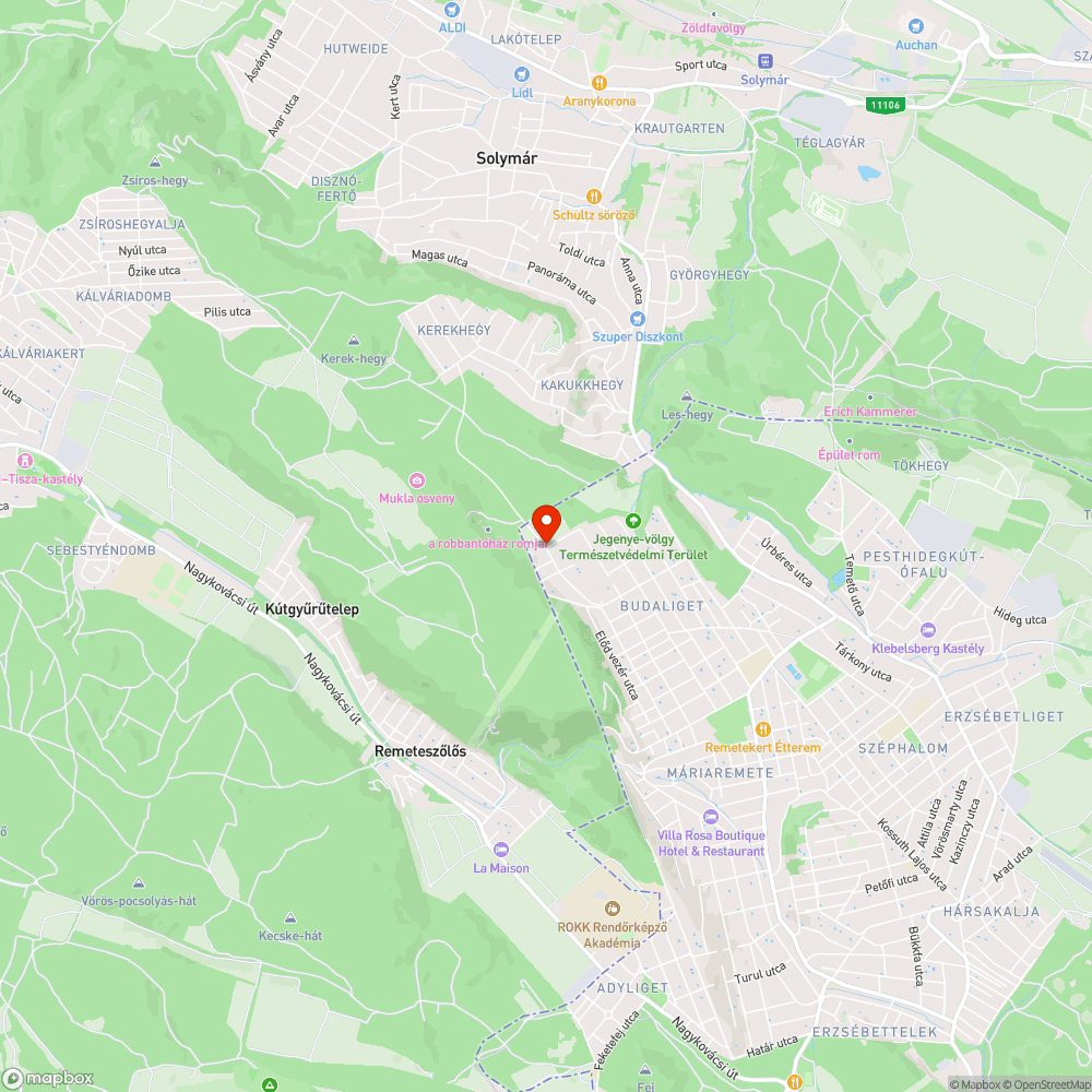 Hiányos kerékpáros nyom bejelentés helye