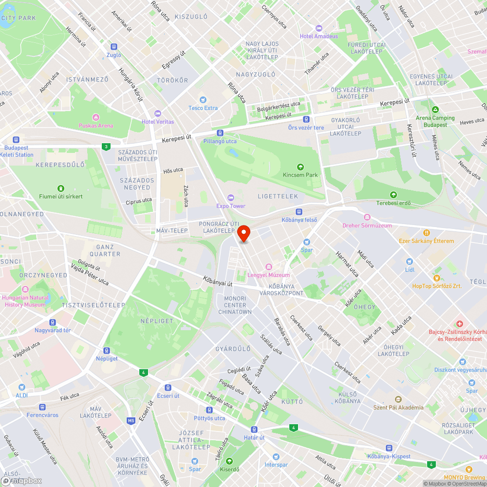 Csőtörés a Korponai utcában bejelentés helye