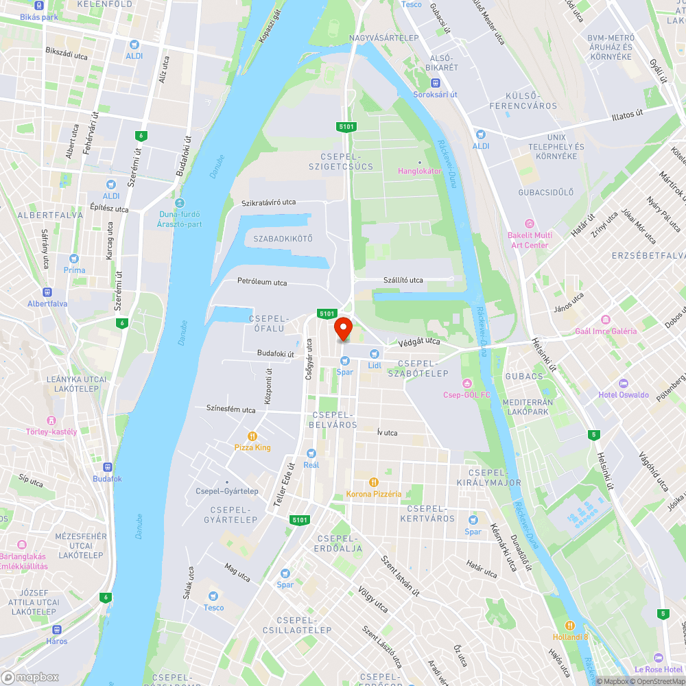 Letört szemetes tető - Jókai utca bejelentés helye