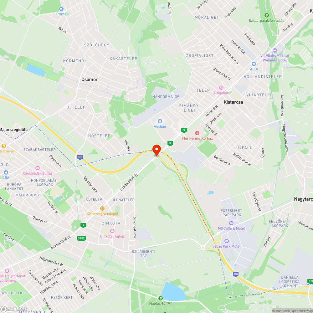 Nagyon kéne egy kerékpárút a 3-as mellé Kistarcsa felé bejelentés helye