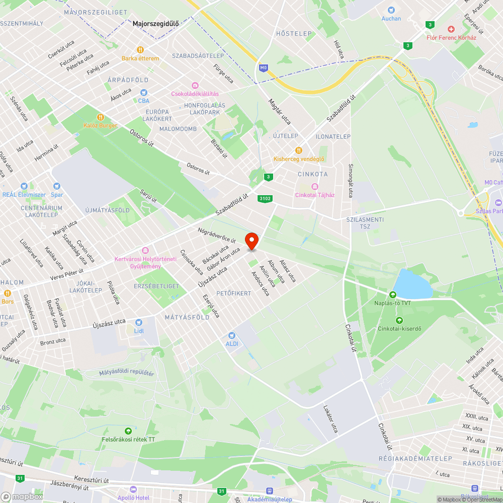 Ferde tábla bejelentés helye