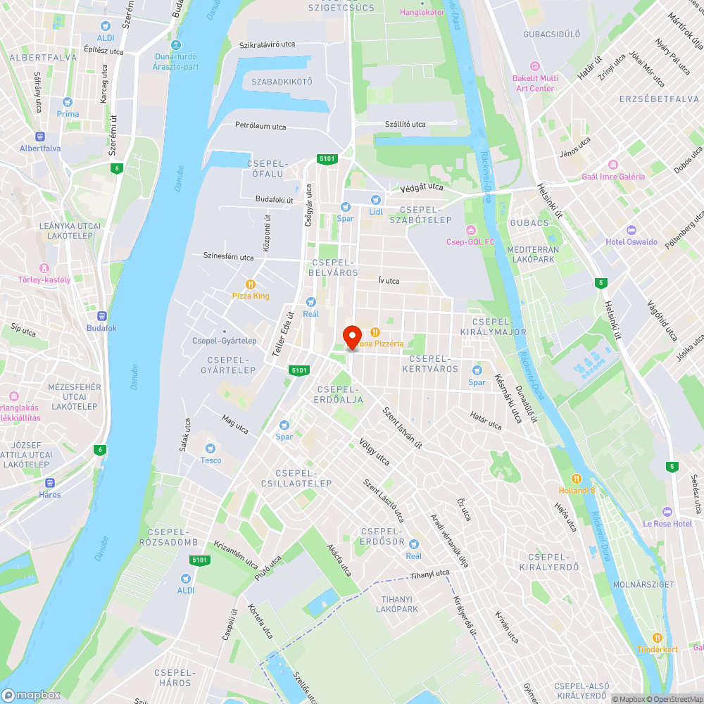 Kiszáradt fa bejelentés helye