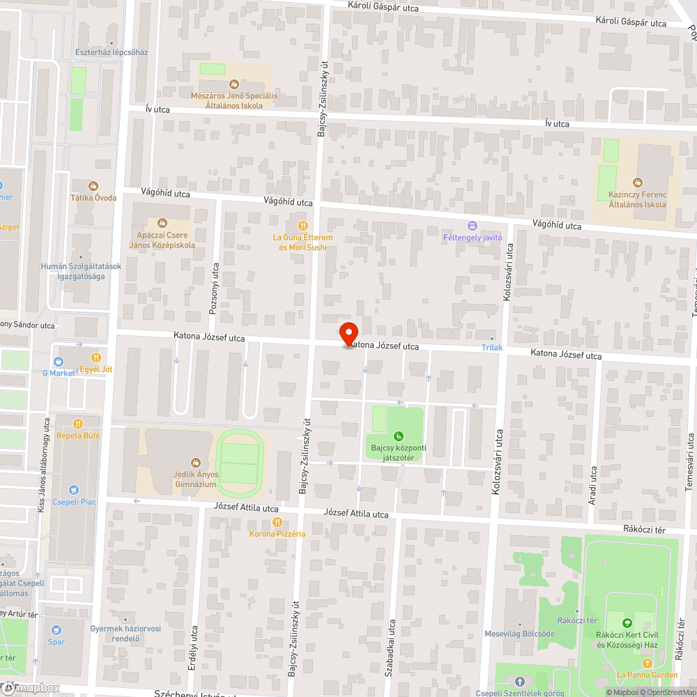 Kiszáradt fa bejelentés helye