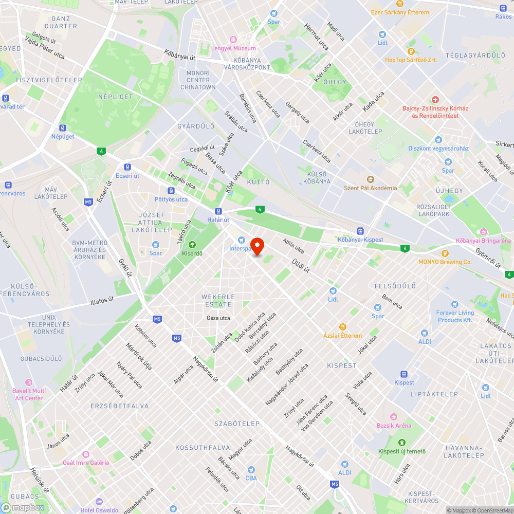 Lyuk bejelentés helye