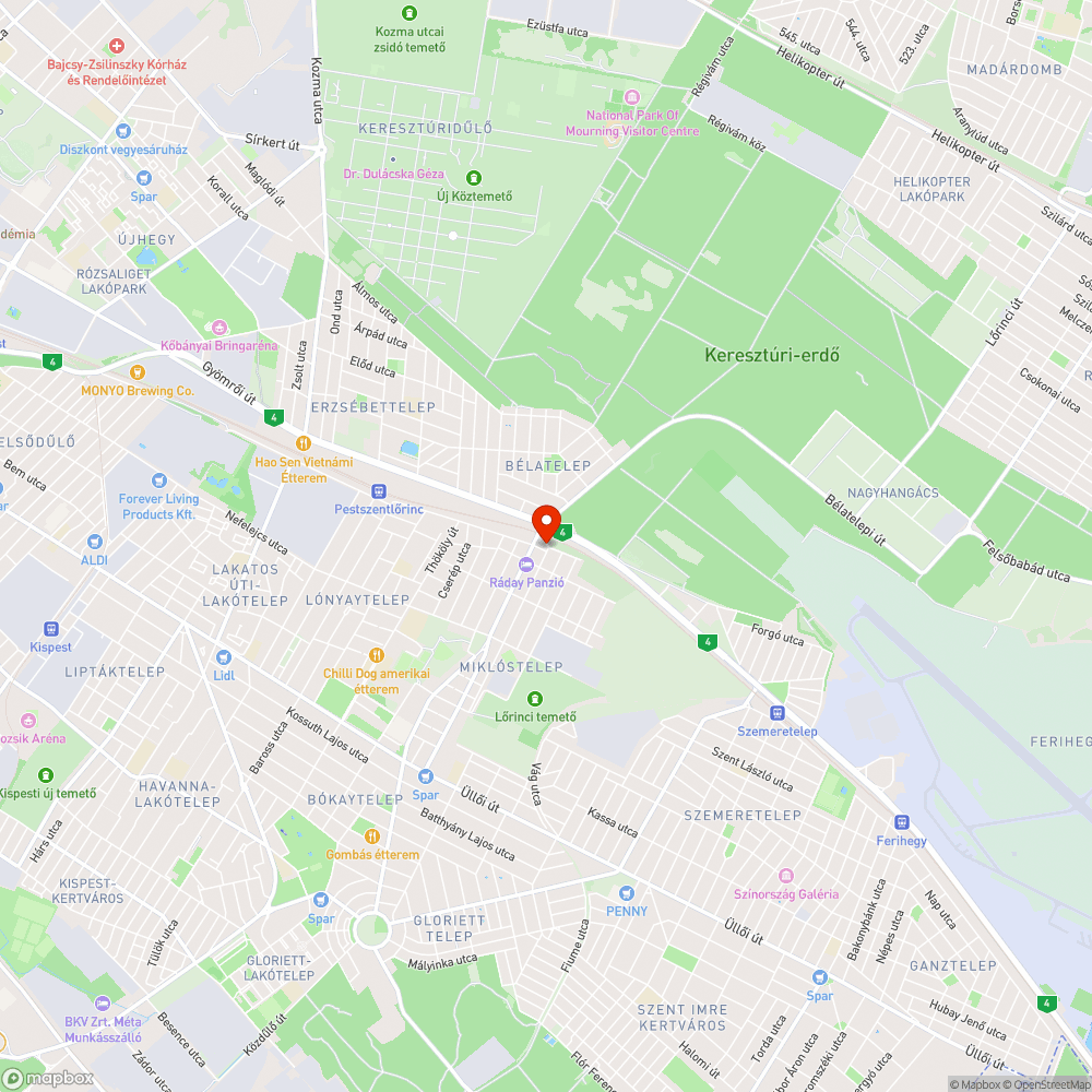 Szelektív szemét(domb) gyűjtő sziget bejelentés helye