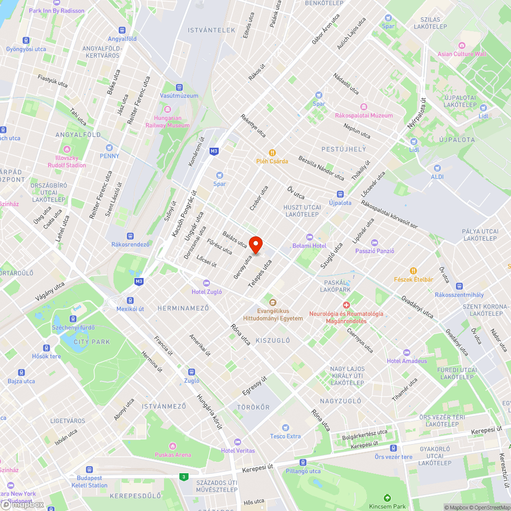 Kidőlt fa bejelentés helye