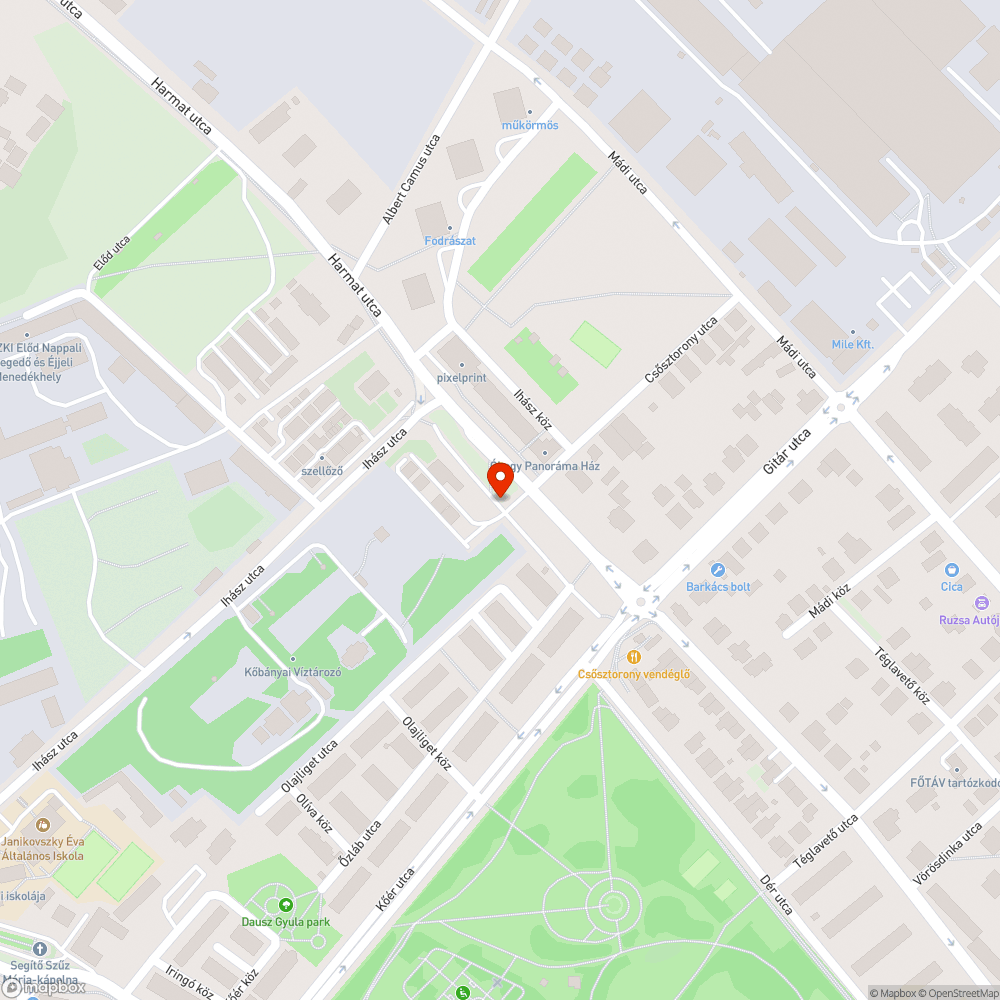 Régóta elhagyott jármű bejelentés helye