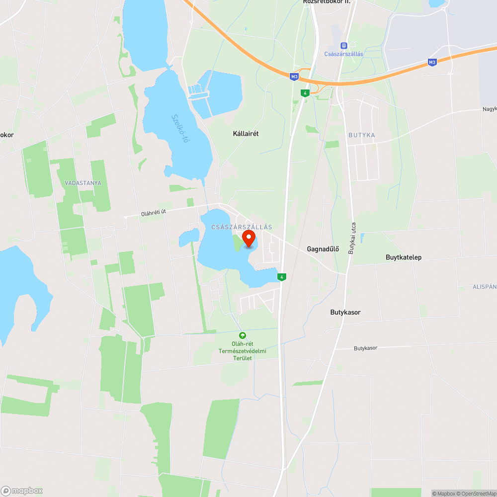 Oláh-réti pocsolya bejelentés helye