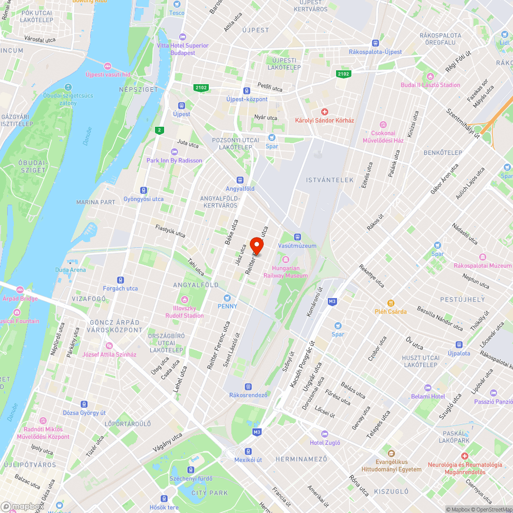 Megrongálódott elektromos (?) szekrény bejelentés helye