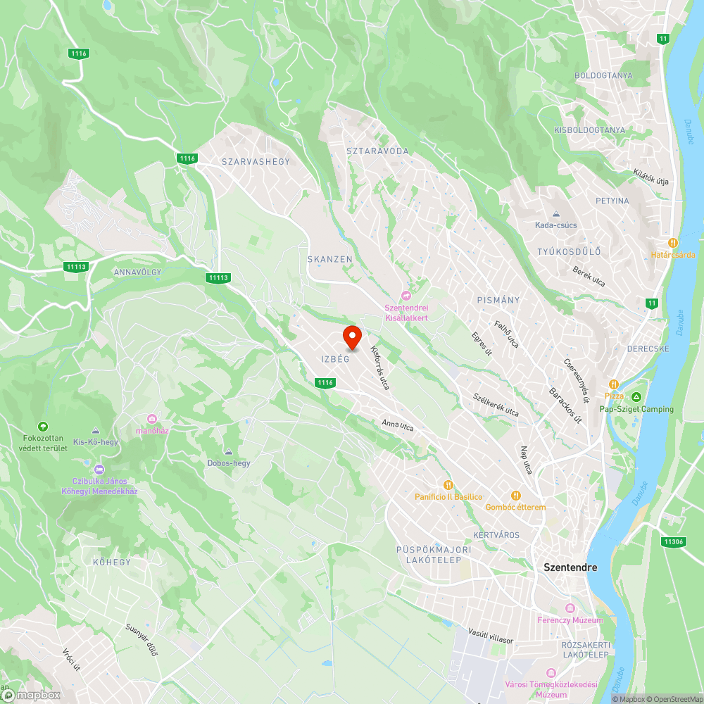 Megrongált játszótéri kerítésszakasz Izbégen bejelentés helye