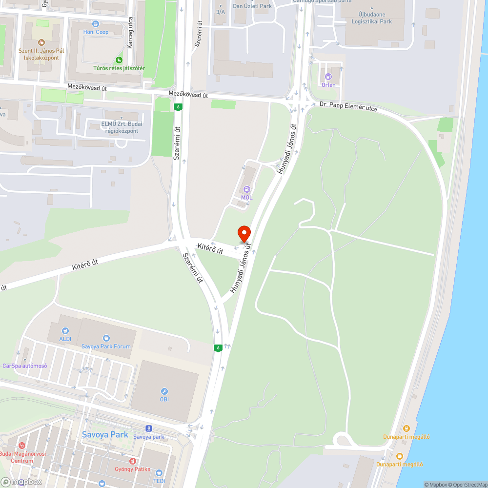 Lekopott utcanévtábla bejelentés helye