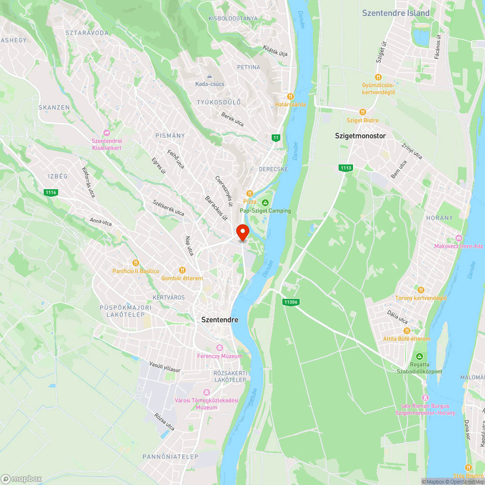 Kerékpárút kitérő - értelmét vesztette bejelentés helye