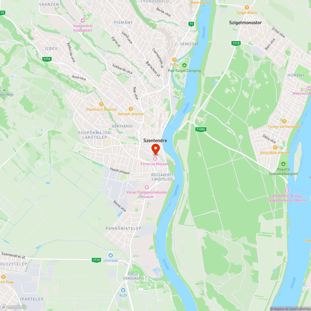 Kiemelt látnivalók Szentendre belvárosában bejelentés helye