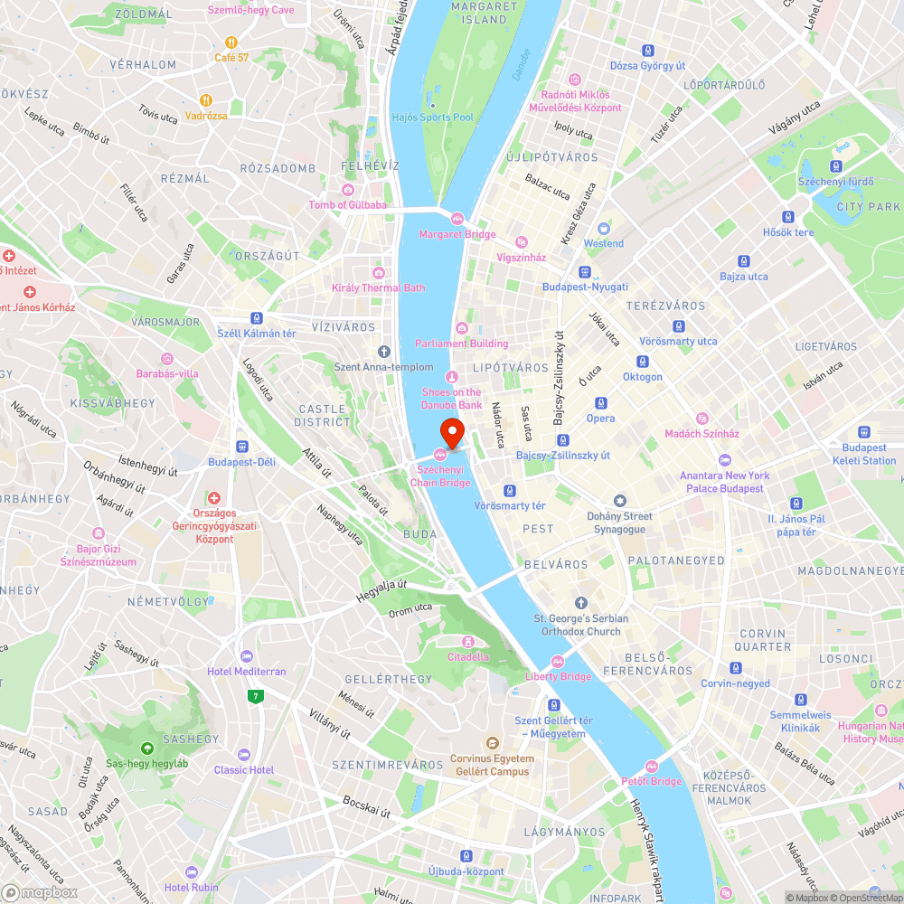 Lánchíd bejelentés helye