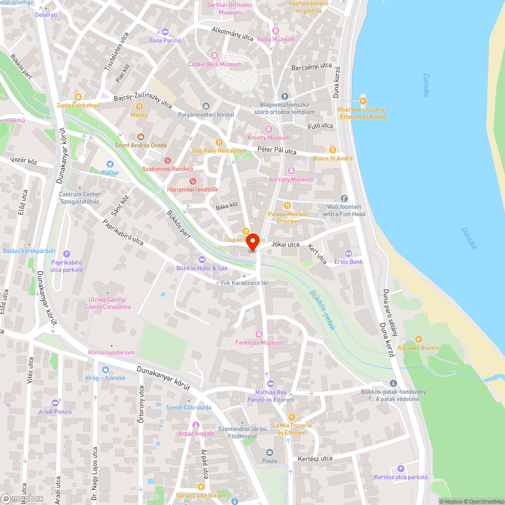 Megrongált pad bejelentés helye