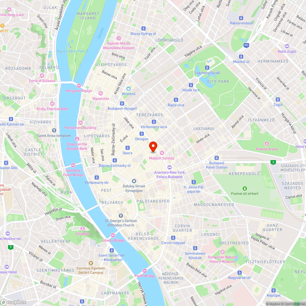 Hatalmas kátyú a Dob utcában bejelentés helye