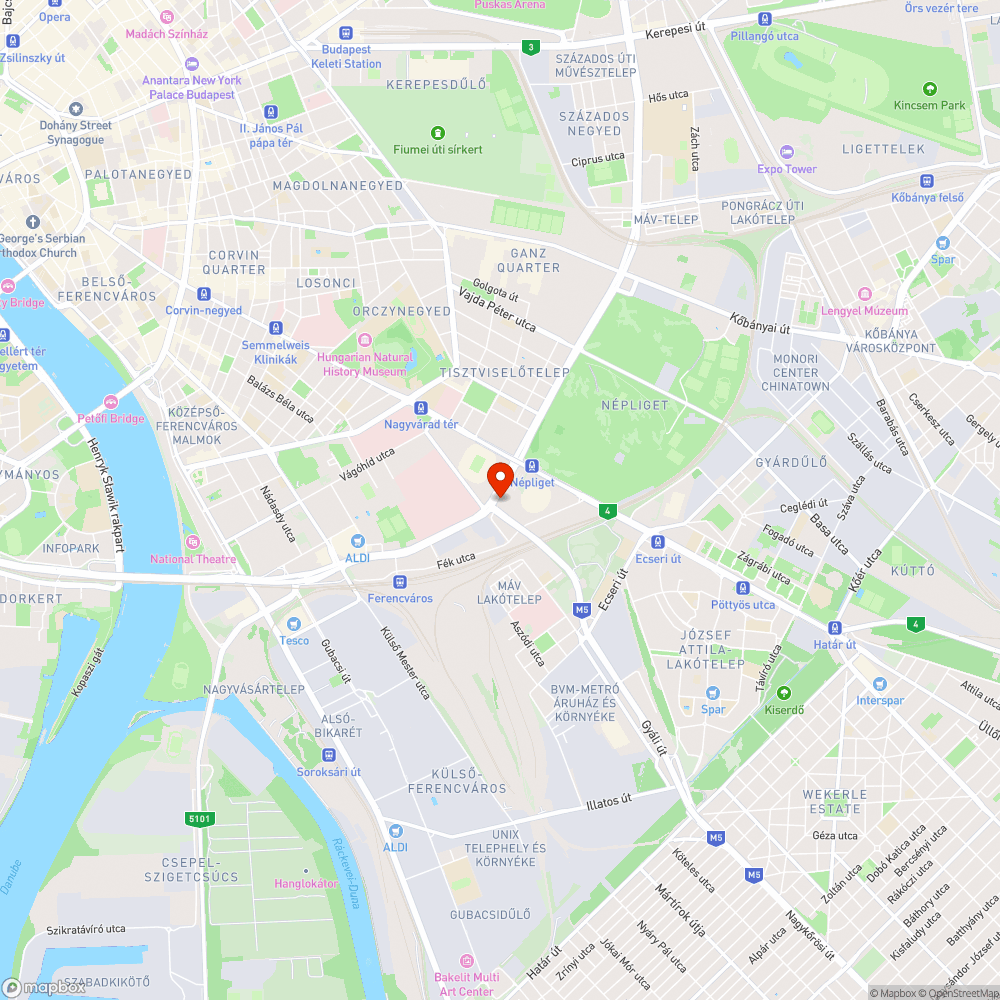 kidöntött tábla a Könyves Kálmán körúton bejelentés helye