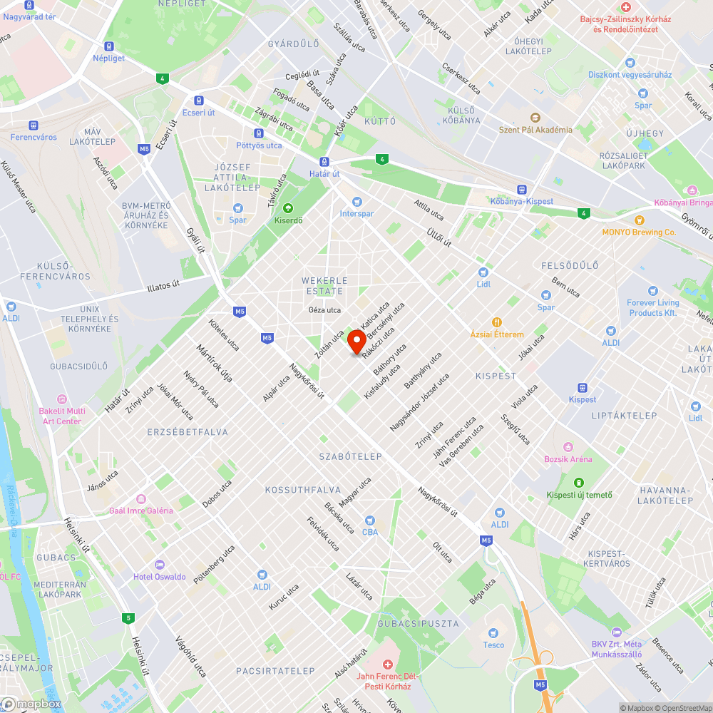 Kátyús csatornafedél környéke bejelentés helye