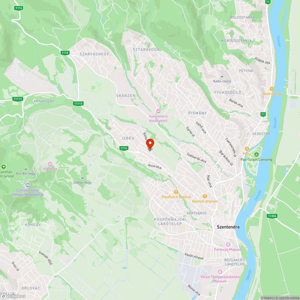 Úthiba a Kisforrás utca felső szakaszán bejelentés helye