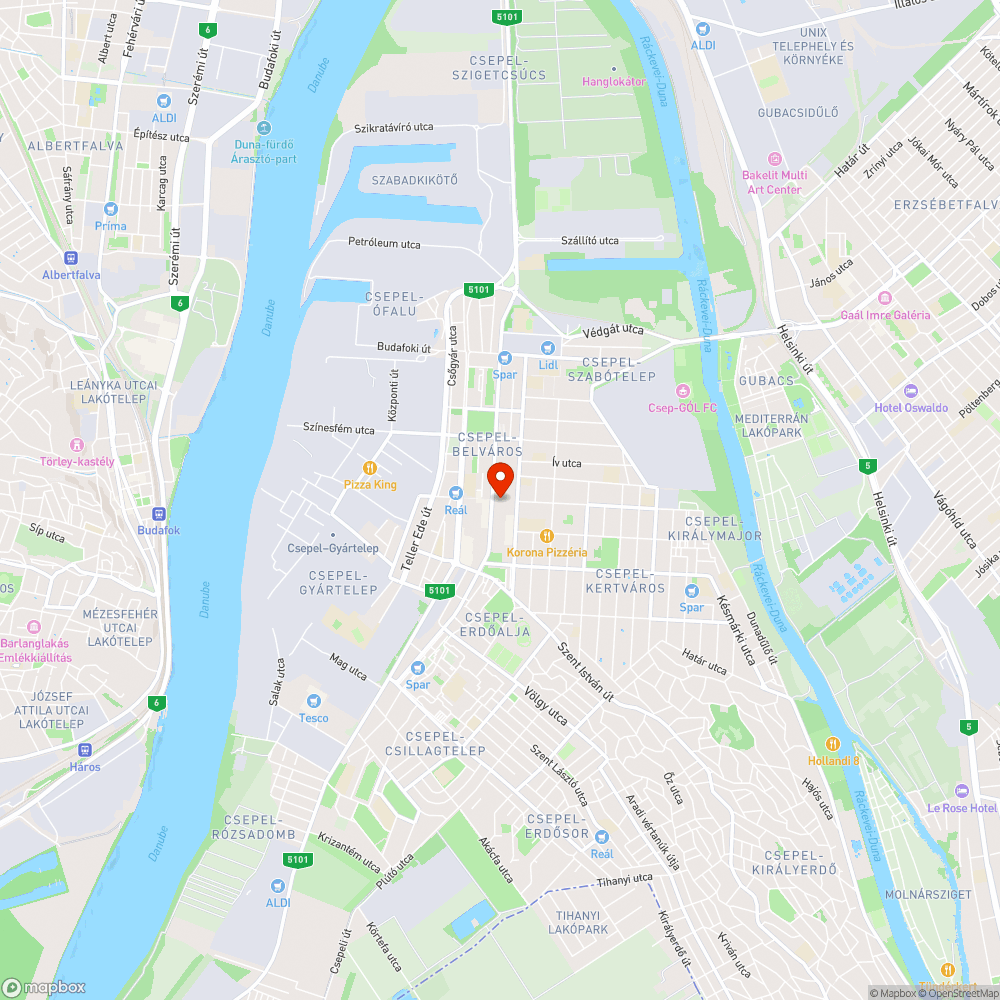 Letőrt faág - Sétáló utca bejelentés helye