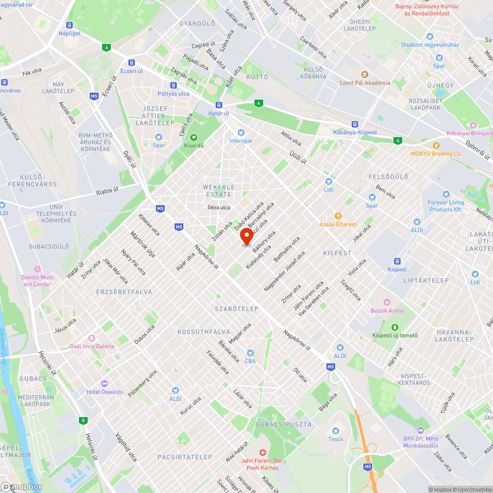 Eltört szemetestető - Hunyadi tér bejelentés helye