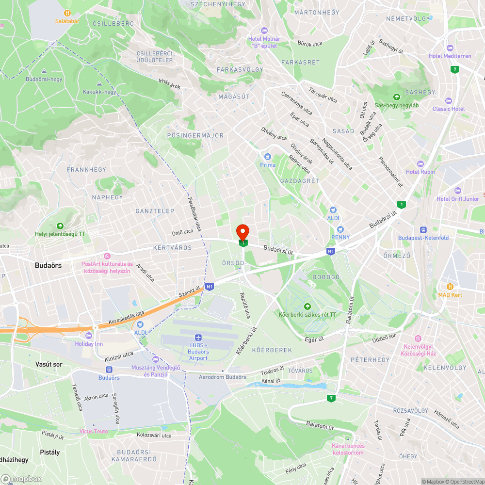 Budaörsi úti kerékpár út, belógó ágak, újra... bejelentés helye