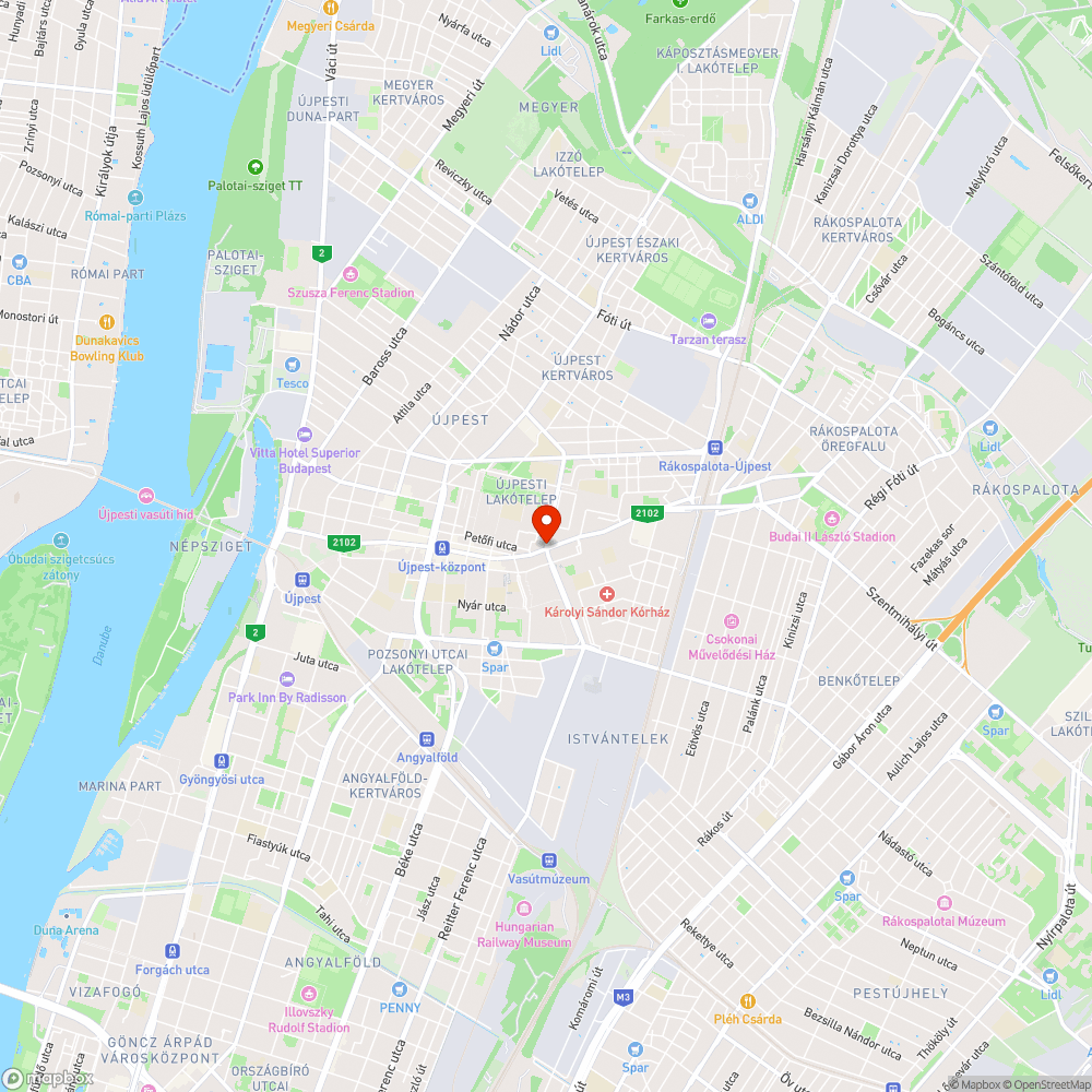 Úttest-aszfalt hiba bejelentés helye