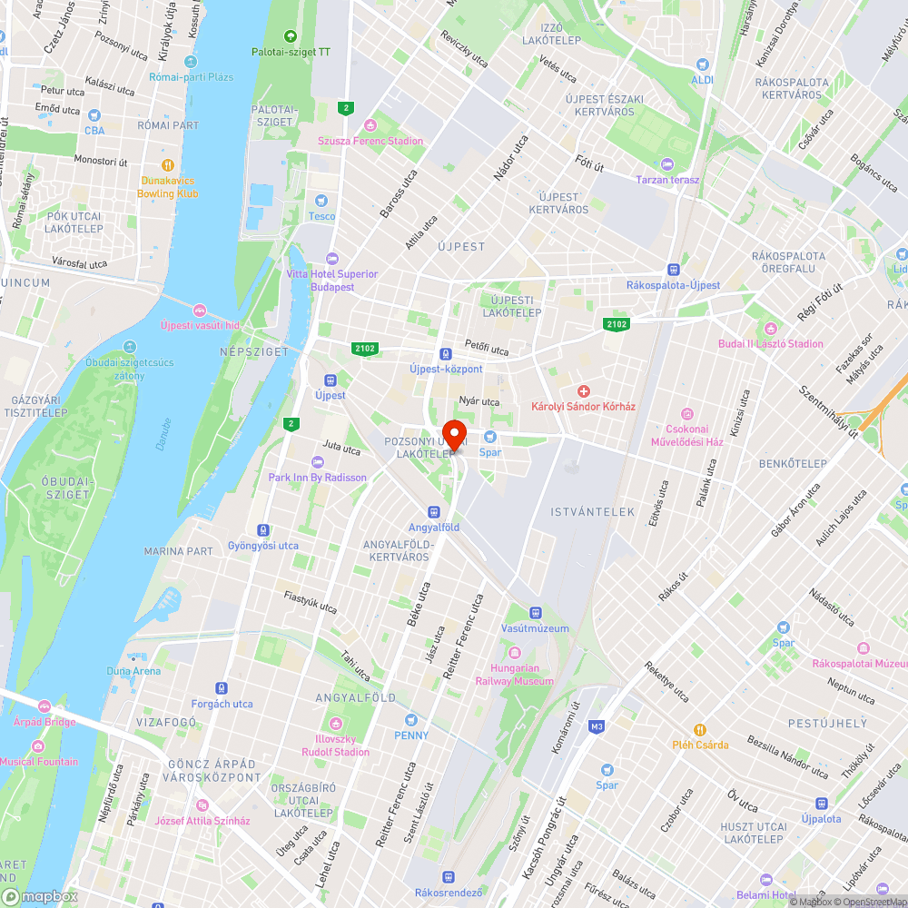 Gazos villamospálya bejelentés helye