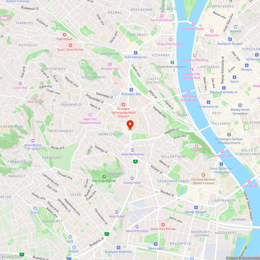 Balesetveszélyes utasváró tetők a MOM Park-nál bejelentés helye