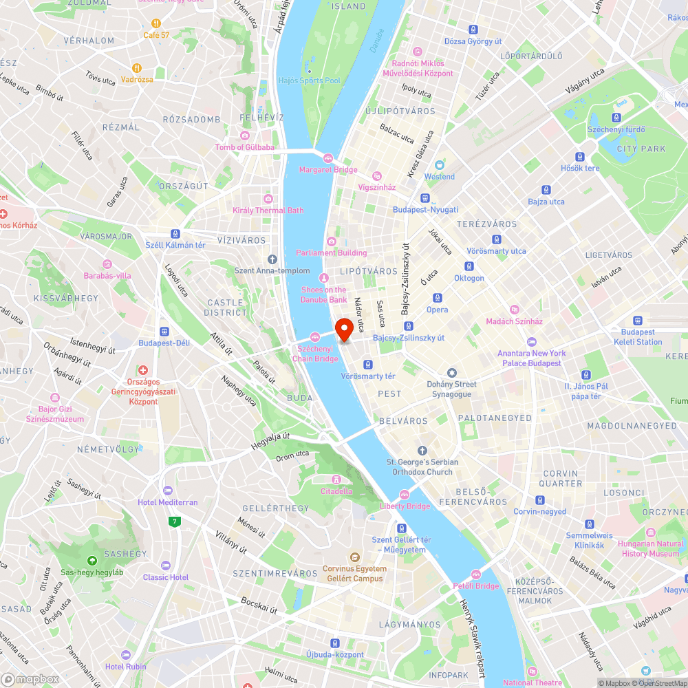 magas járdaszegély Budapest szívében bejelentés helye