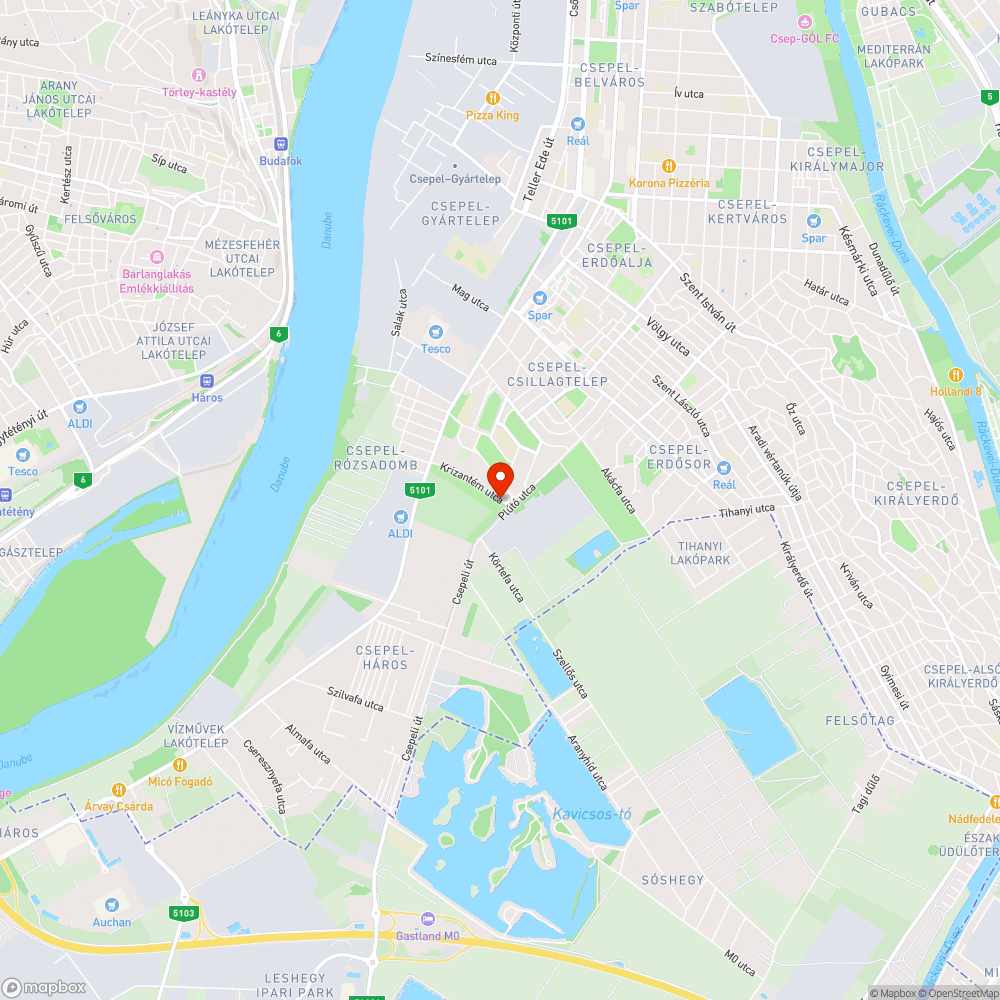 A szomjan halt fasor bejelentés helye