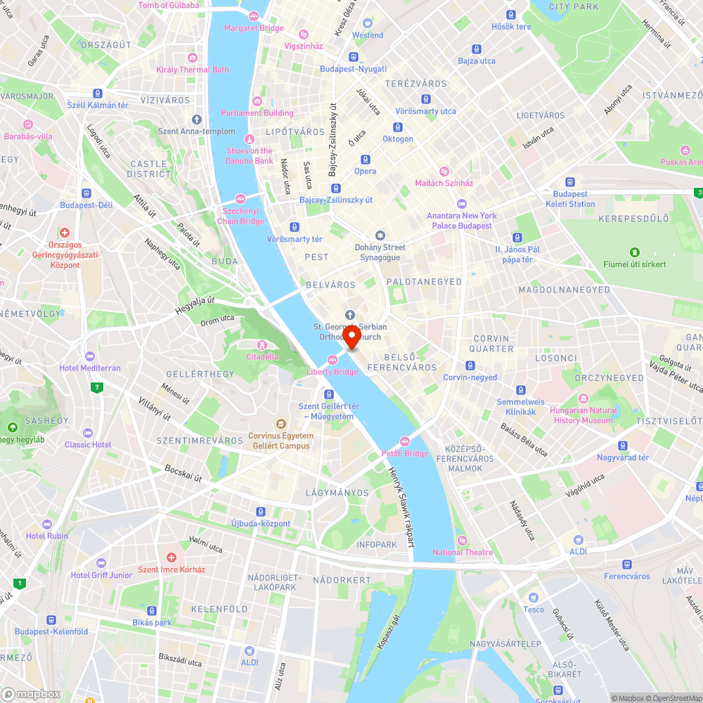 Szabadság híd, Fővám tér bejelentés helye