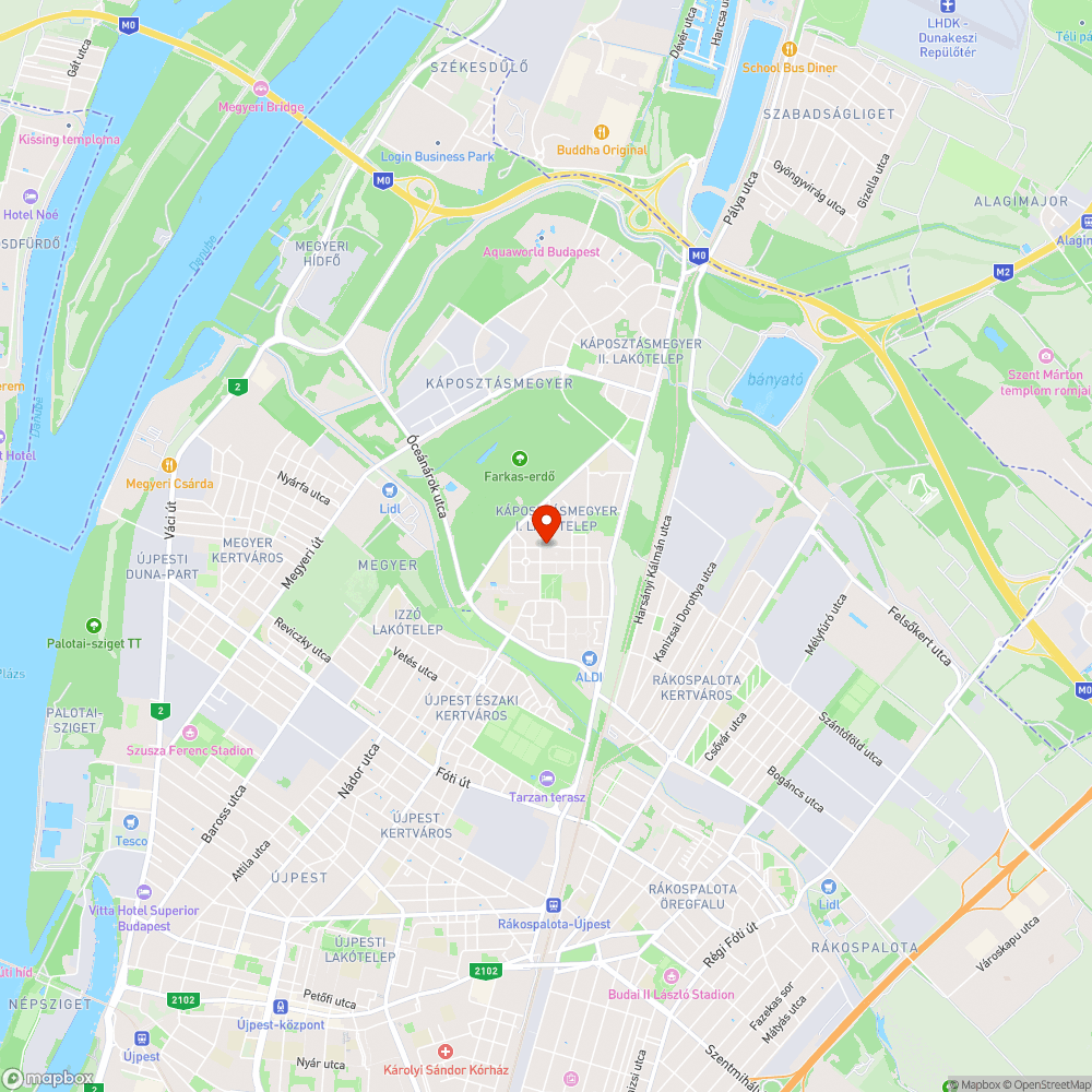 Elhagyott jármű bejelentés helye